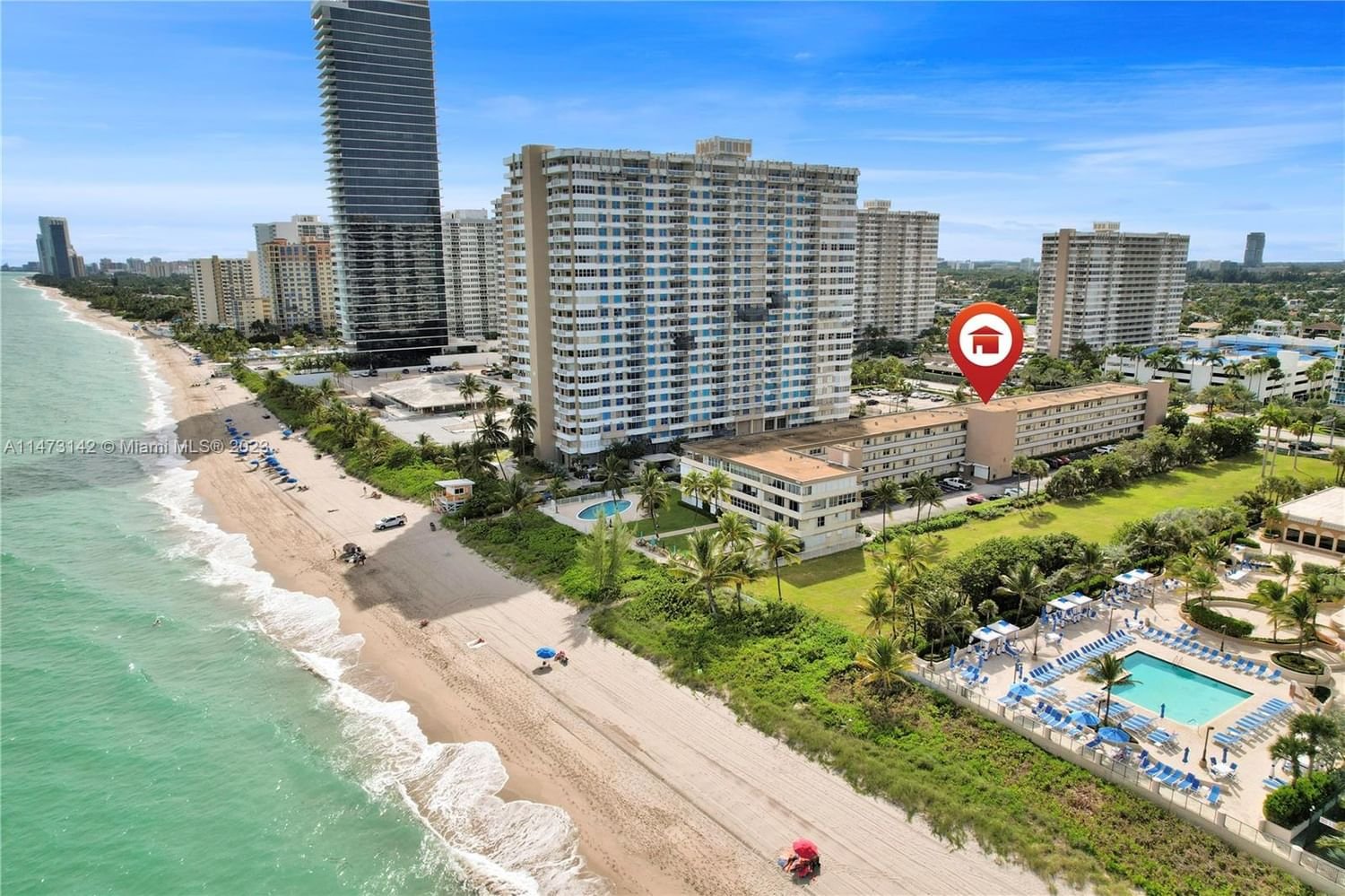Real estate property located at 1936 Ocean Dr #16D, Broward County, Hallandale Beach, FL
