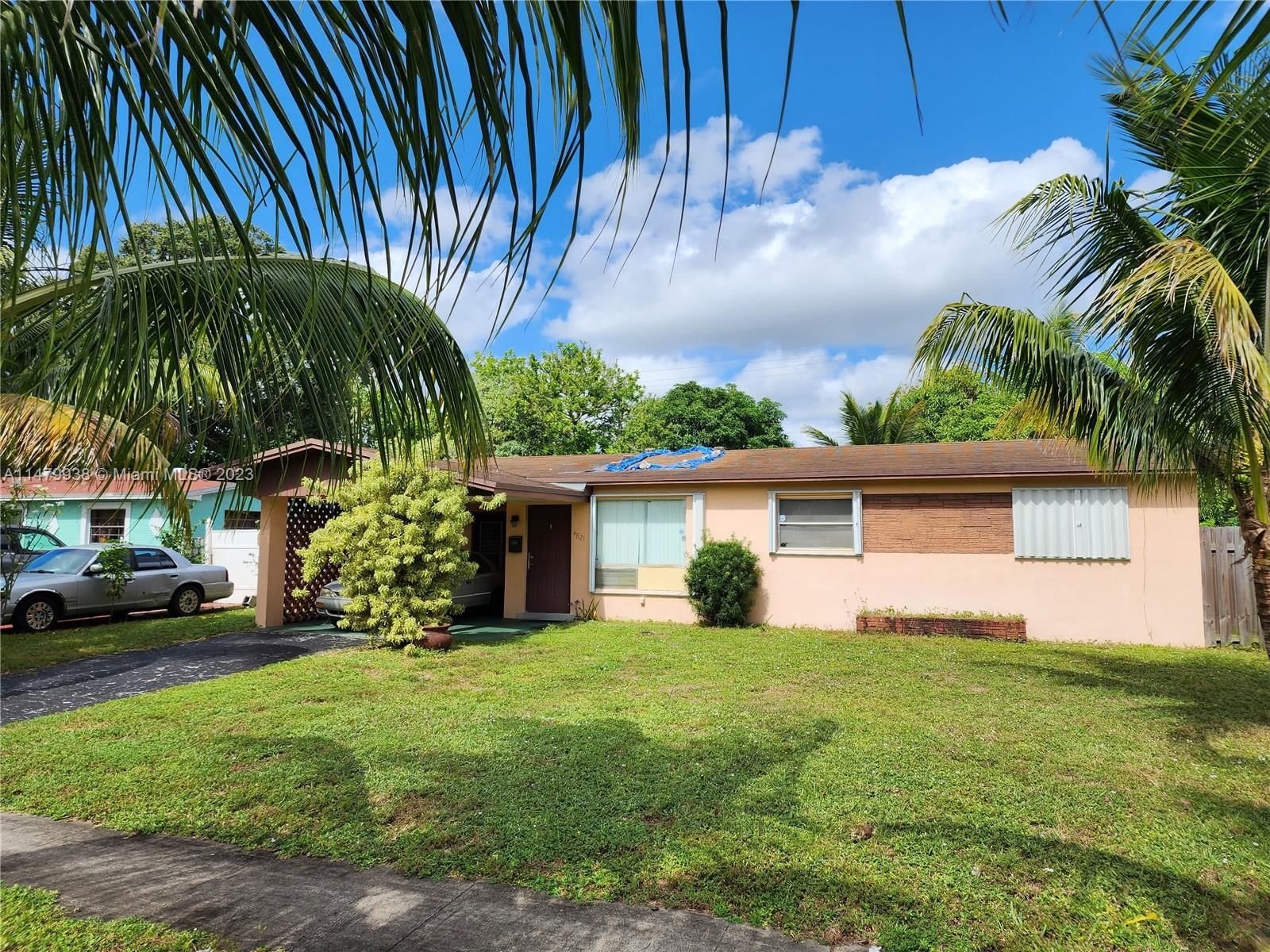 Real estate property located at 4821 13th Ct, Broward County, Lauderhill, FL
