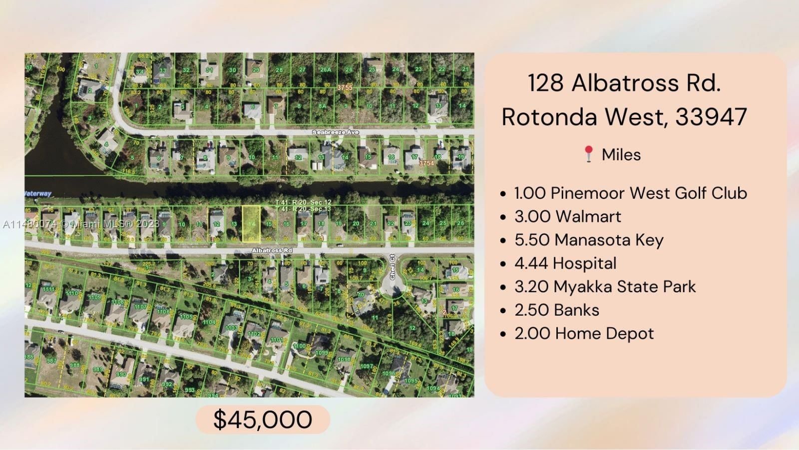 Real estate property located at 128 ALBATROSS RD, Charlotte County, ROTONDA LAKES, Other City - In The State Of Florida, FL