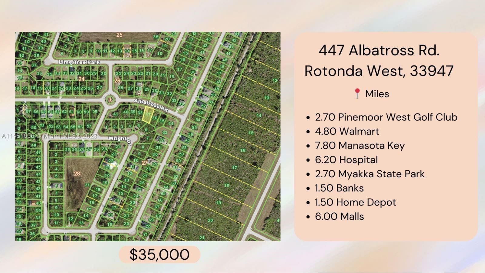 Real estate property located at 447 Albatross Road, Other Florida County, ROTONDA LAKES, Other City - In The State Of Florida, FL