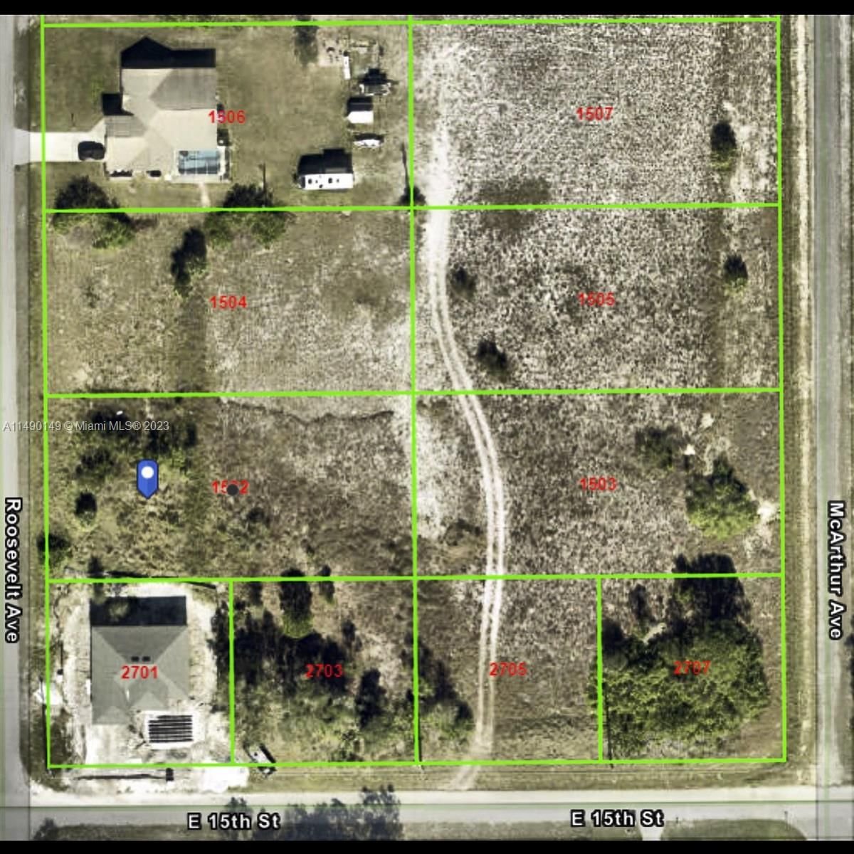 Real estate property located at 1502 ROOSEVELT AVE, Lee County, Lehigh Acres, Lehigh Acres, FL