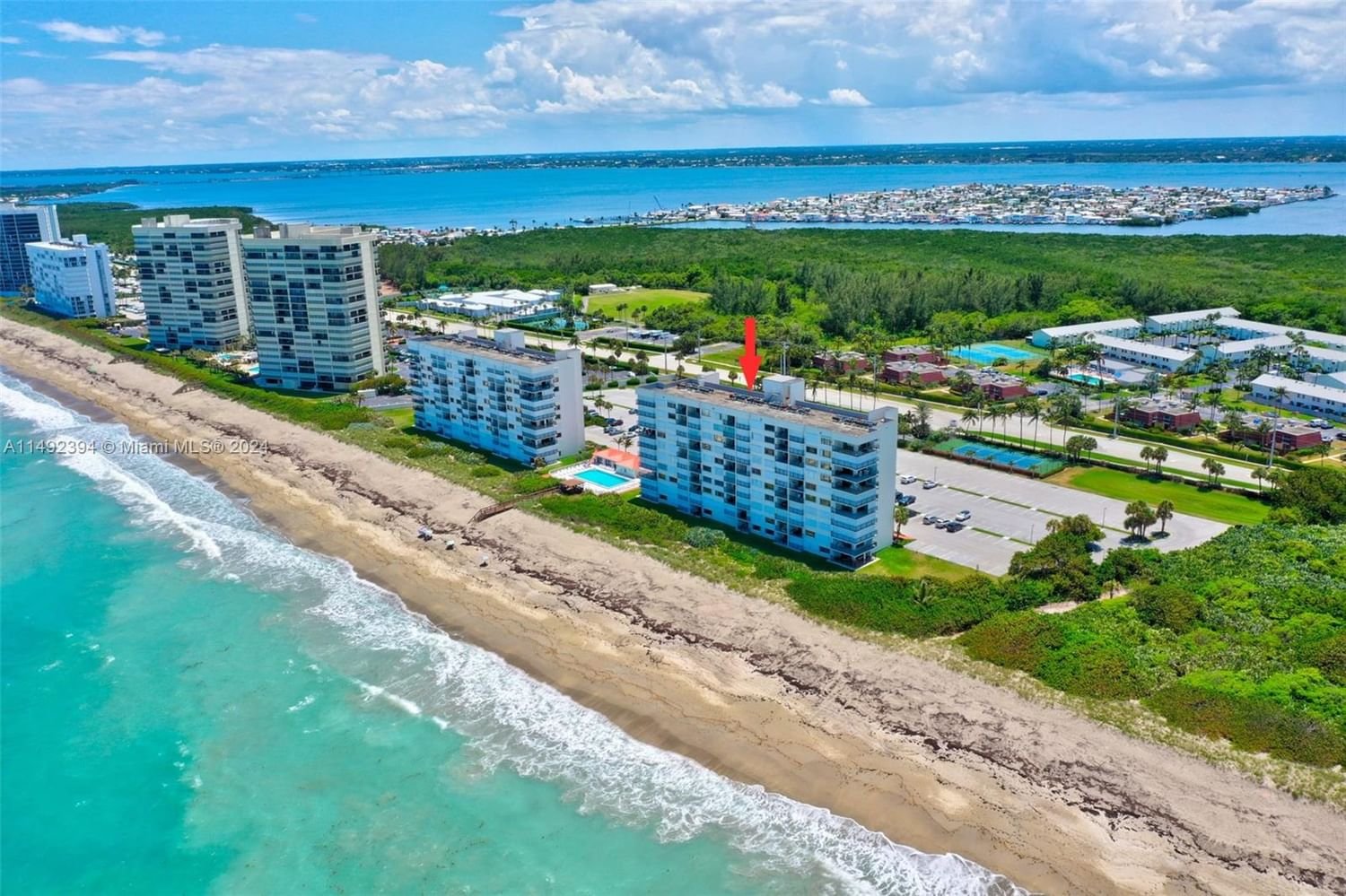 Real estate property located at 9400 Ocean Dr #106B, St Lucie County, OCEAN TOWERS CONDOMINIUM, Jensen Beach, FL