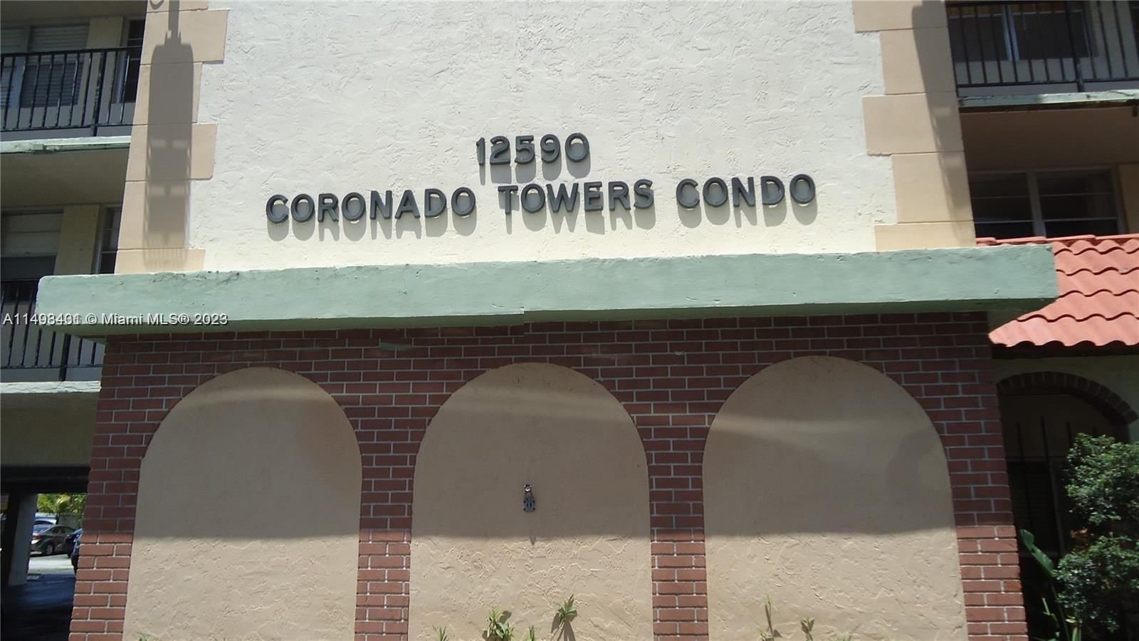 Real estate property located at 12590 16th Ave #303, Miami-Dade County, 12590 CORONADO TOWERS CON, North Miami, FL