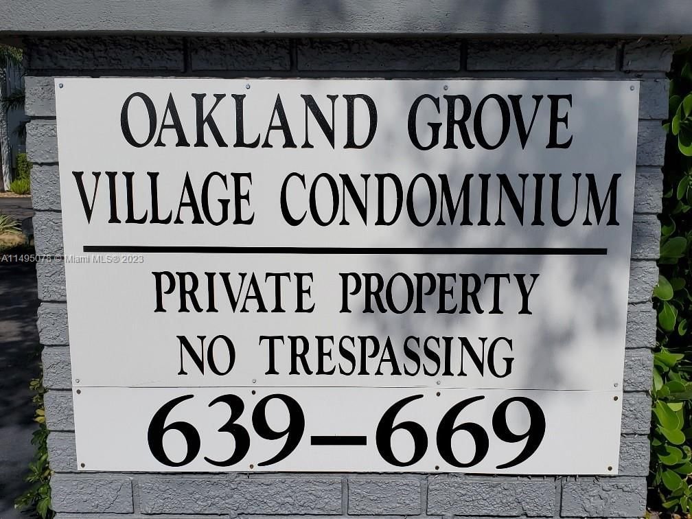 Real estate property located at 669 Oakland Park Blvd #207B, Broward County, OAKLAND GROVE VILLAGE CON, Oakland Park, FL