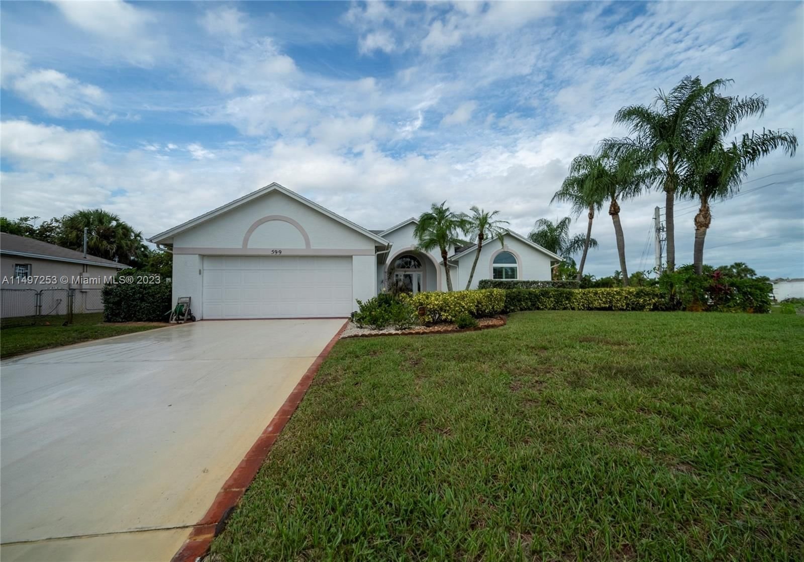 Real estate property located at 599 Wallace Ter, St Lucie County, PORT ST LUCIE SECTION 2, Port St. Lucie, FL