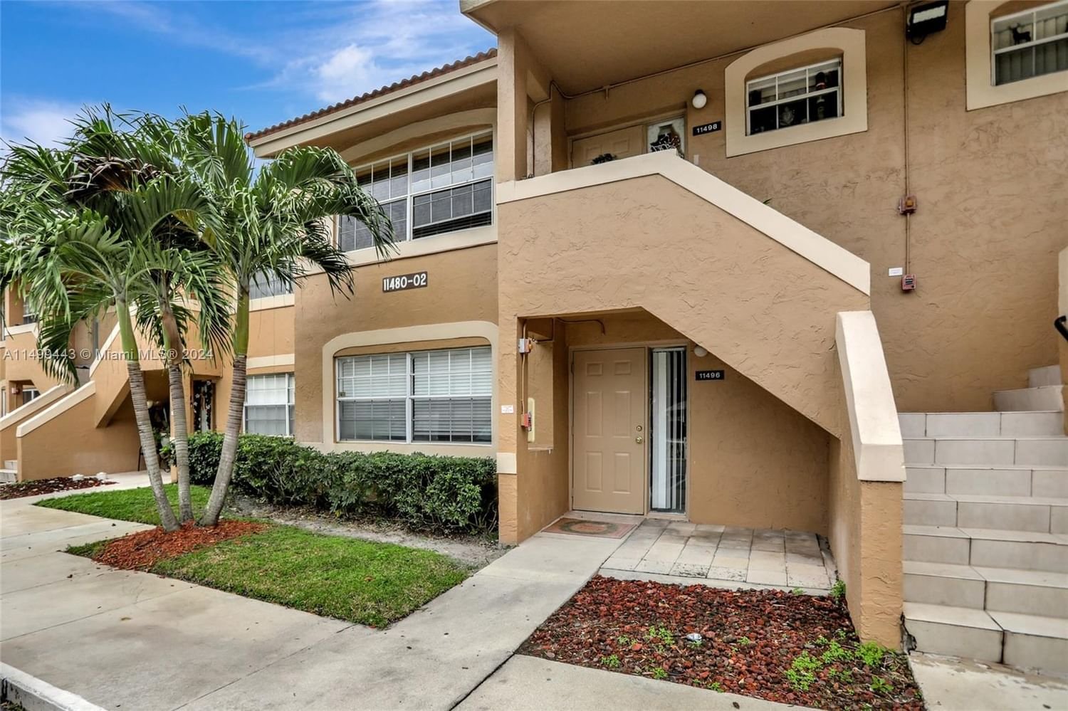 Real estate property located at 11496 43rd St #11496, Broward County, CORAL VILLAGE CONDO, Coral Springs, FL