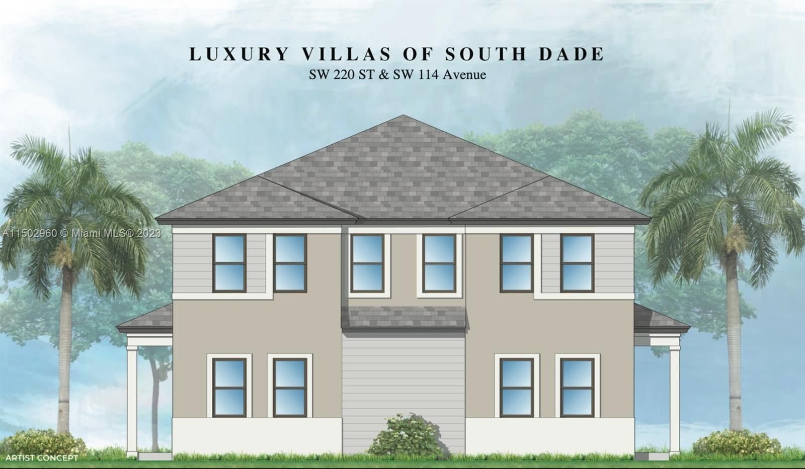 Real estate property located at 22001 114 Ave, Miami-Dade County, Luxury Villas of SouthDade, Miami, FL