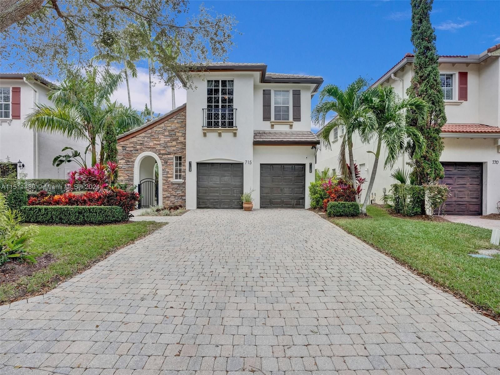 Real estate property located at 715 Bocce Ct, Palm Beach County, EVERGRENE PCD 2, Palm Beach Gardens, FL