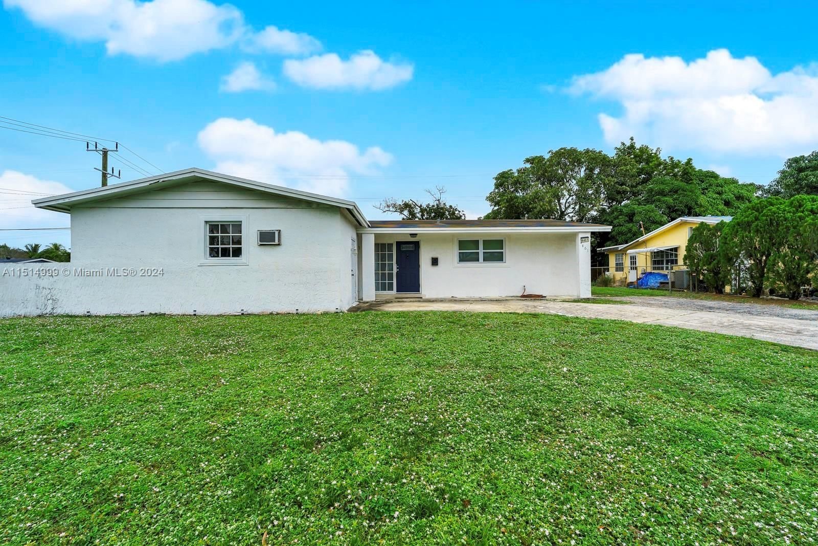Real estate property located at 4461 25th St, Broward County, HOLIDAY VILLAGE SEC ONE, Lauderhill, FL