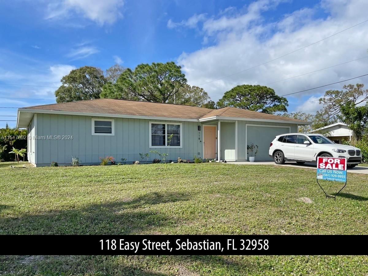 Real estate property located at 118 Easy St, Indian River County, SEBASTIAN HIGHLANDS, Sebastian, FL