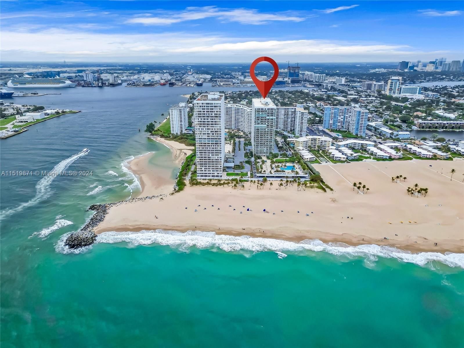 Real estate property located at 2100 Ocean Ln #103, Broward County, POINT OF AMERICAS CONDO, Fort Lauderdale, FL