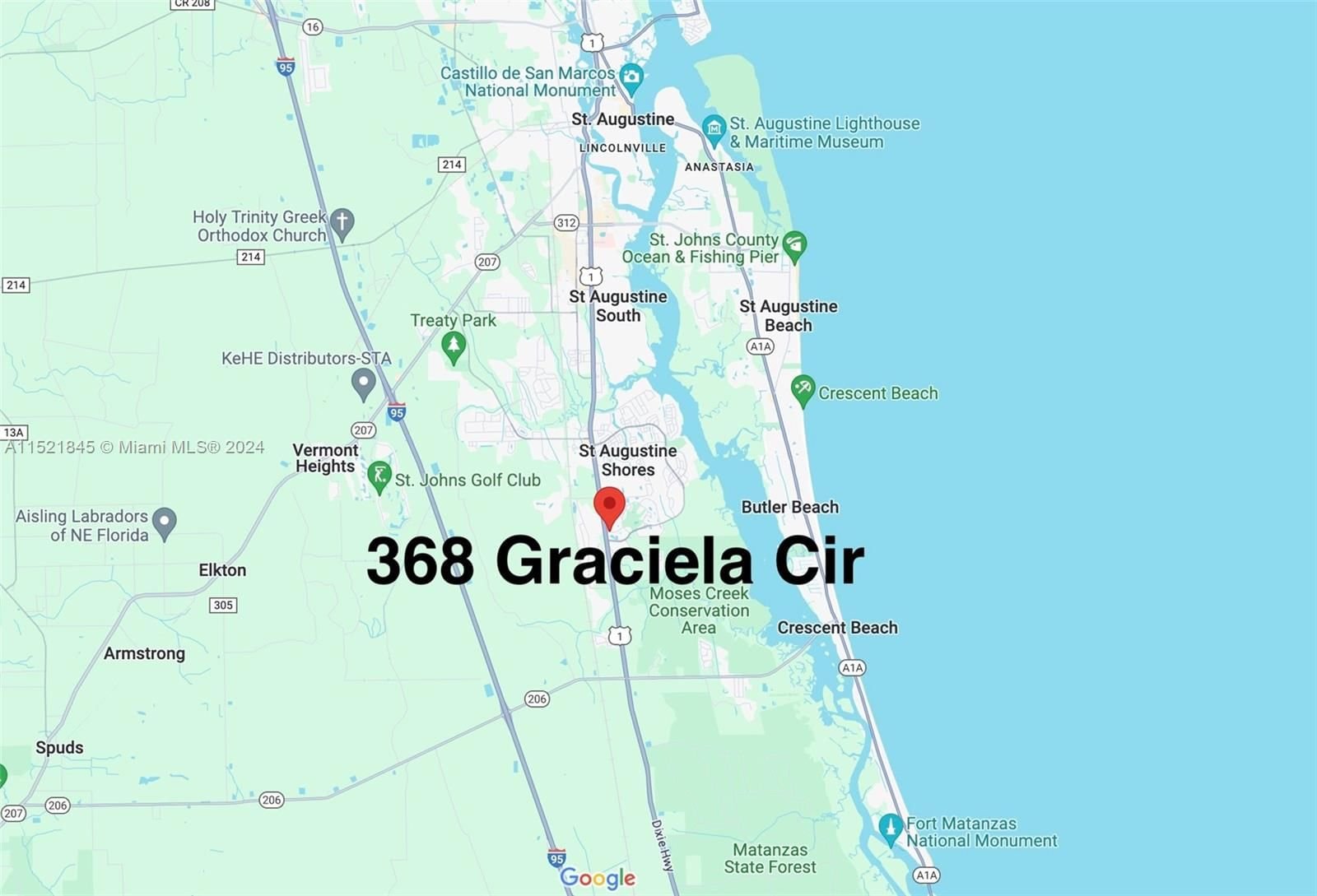 Real estate property located at 368 Graciela Circle, St Johns County, ST AUGUSTINE SHORES, St Augustine, FL