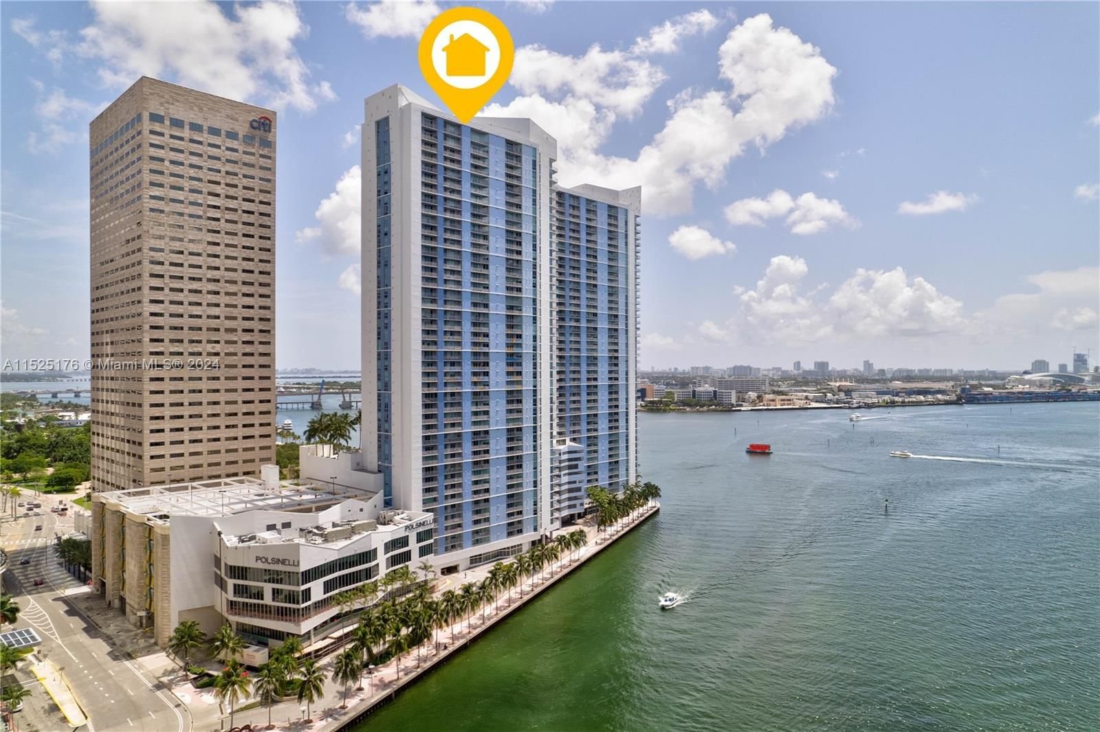 Real estate property located at 325 Biscayne Blvd #2019, Miami-Dade County, ONE MIAMI WEST CONDO, Miami, FL