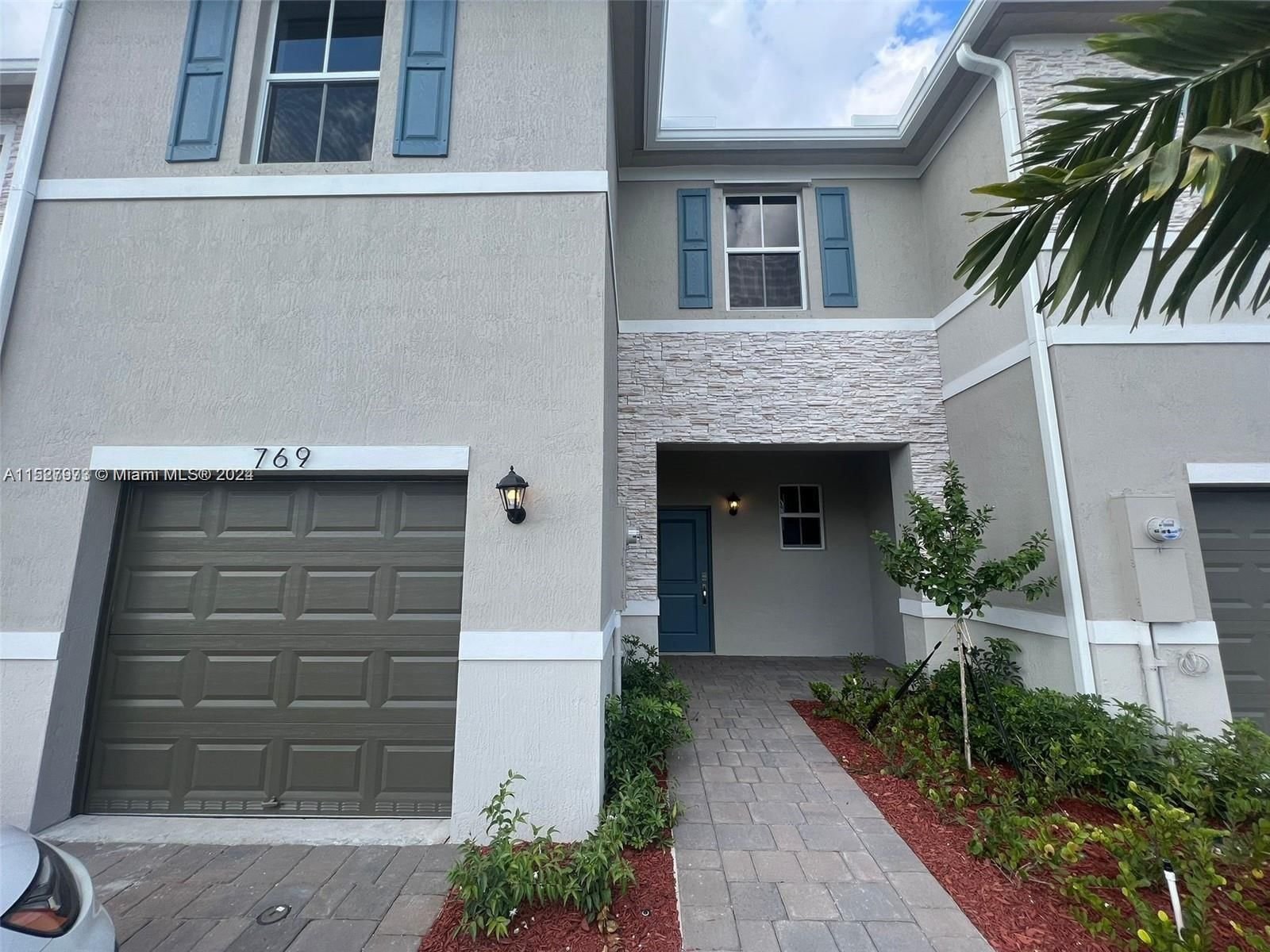 Real estate property located at 769 17th Ct #769, Miami-Dade County, CEDAR AT KEYS GATE, Homestead, FL