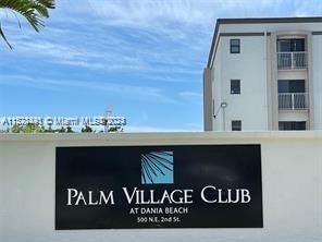 Real estate property located at 500 2nd St #418, Broward County, PALM VILLAGE CLUB CONDO, Dania Beach, FL