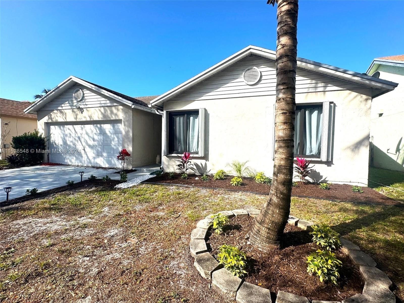 Real estate property located at 1020 87th Ter, Broward County, CINNAMON PLACE V, Pembroke Pines, FL