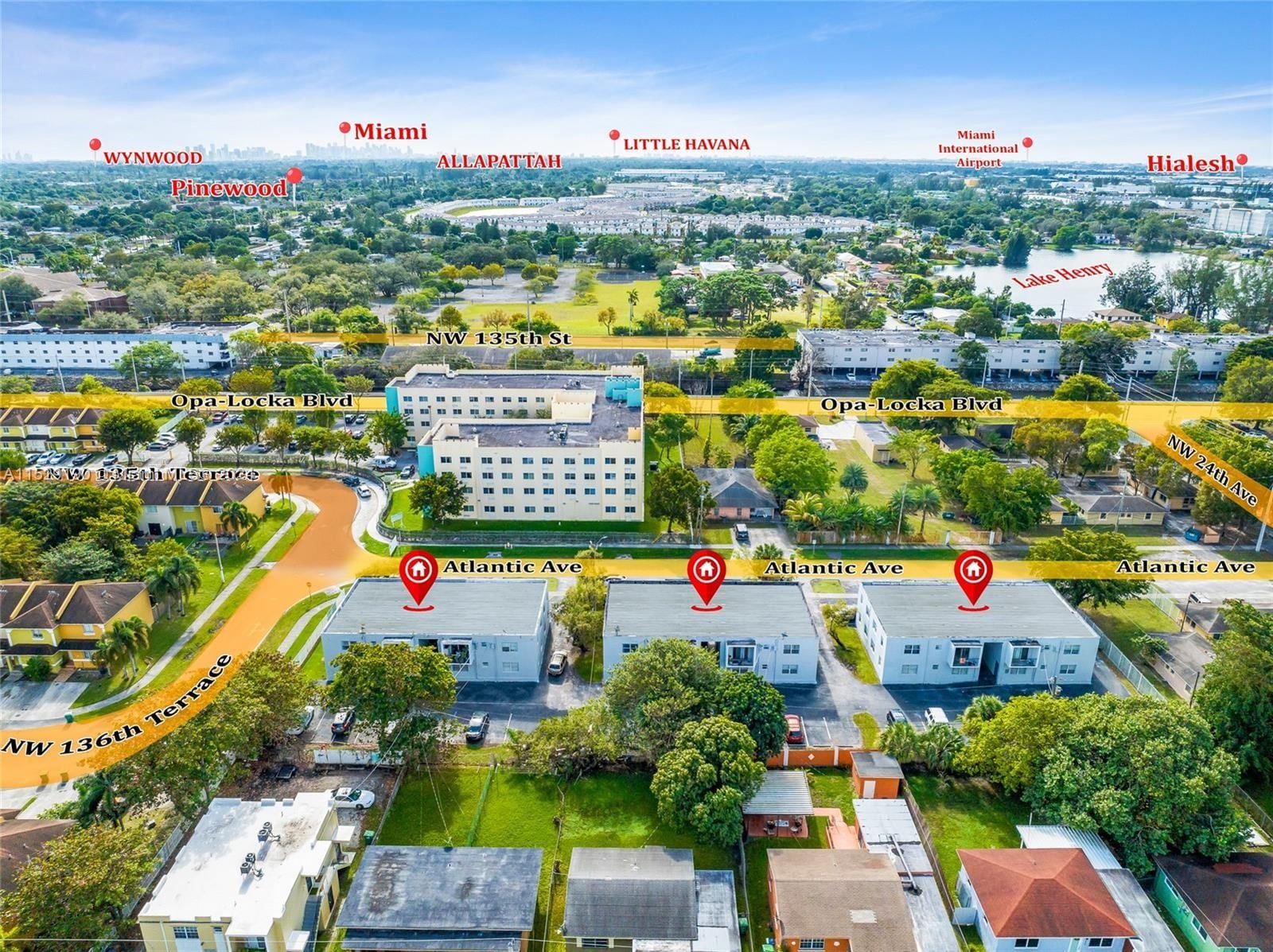 Real estate property located at 2301 Atlantic Ave, Miami-Dade County, Opa-Locka, FL