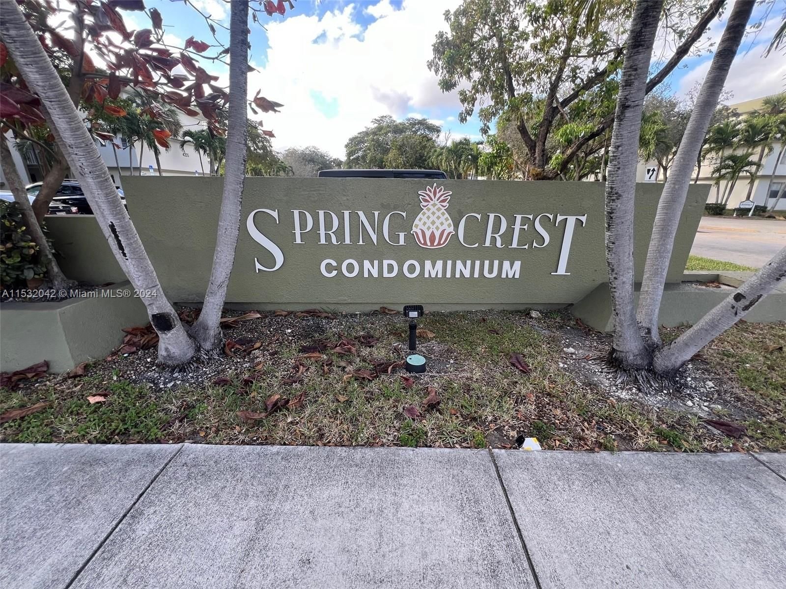 Real estate property located at 4235 University Dr #314, Broward County, SPRINGCREST CONDO, Sunrise, FL