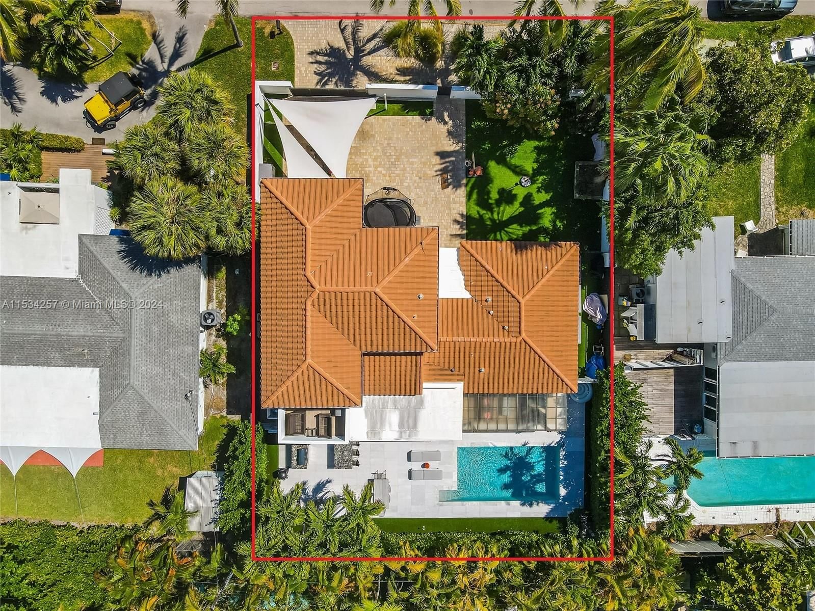 Real estate property located at 452 Hampton Ln, Miami-Dade County, TROPICAL ISLE HOMES, Key Biscayne, FL