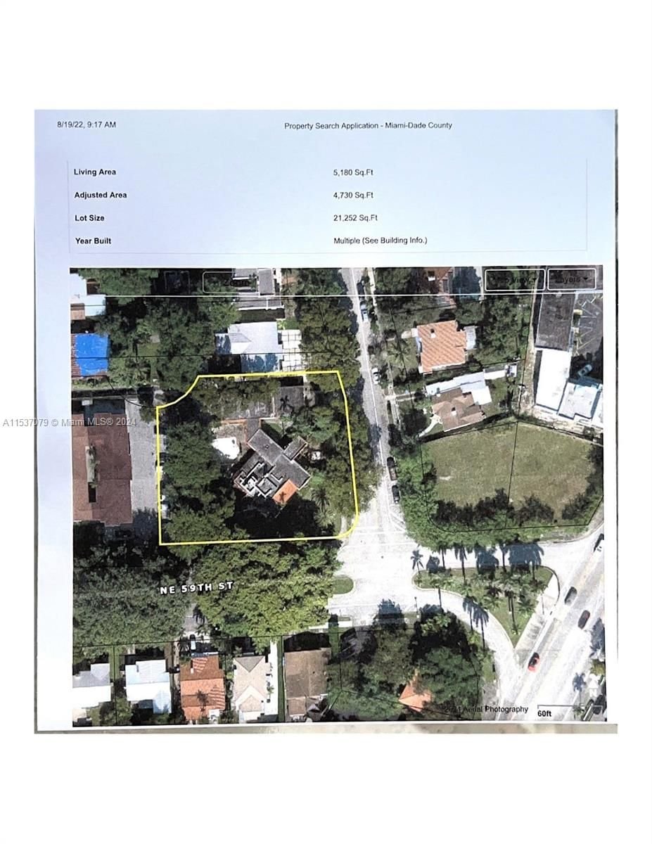 Real estate property located at 5900 5th Ave, Miami-Dade County, BAYSHORE AMD, Miami, FL