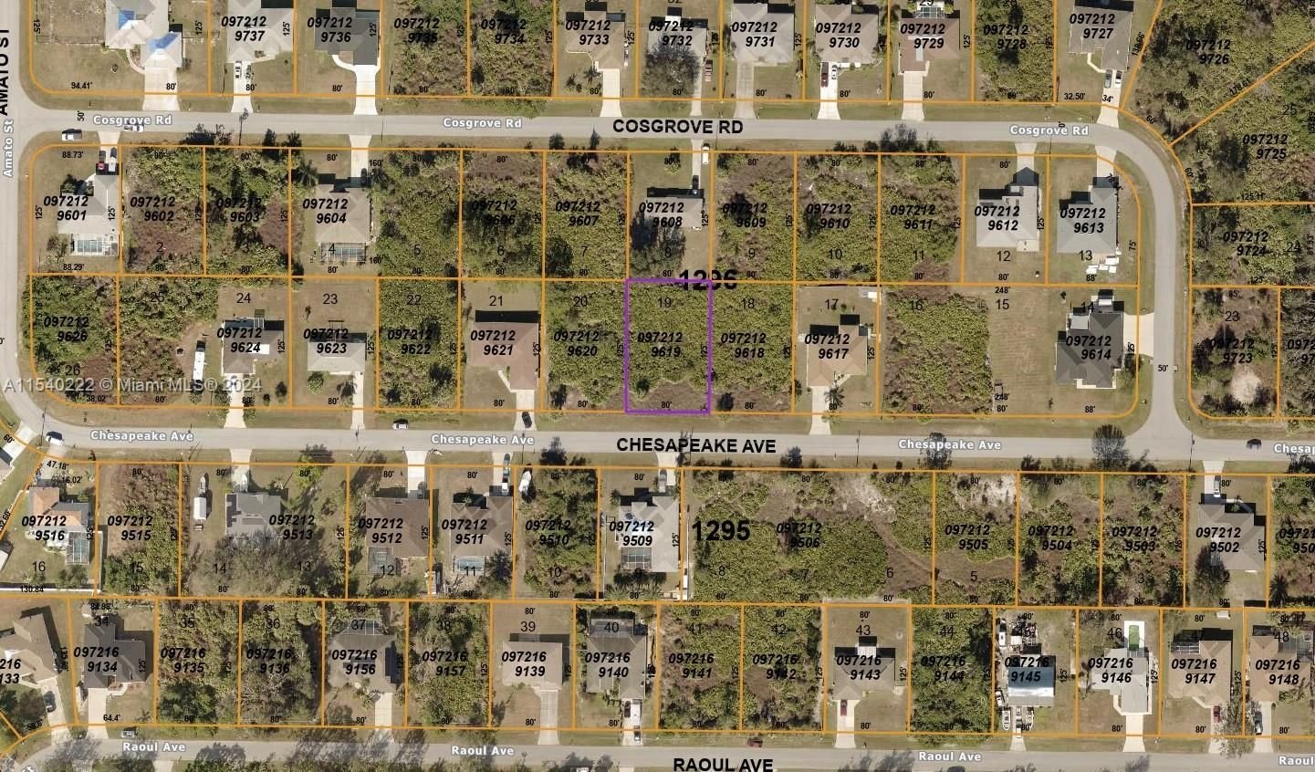 Real estate property located at 0972129619 Chesapeake Ave, Sarasota County, North Port, North Port, FL