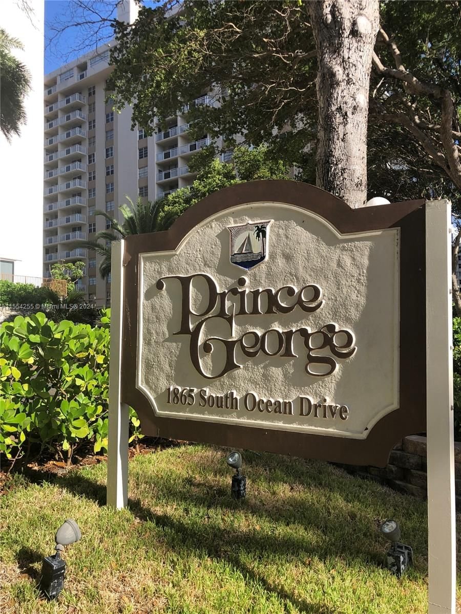 Real estate property located at 1865 Ocean Dr #14G, Broward County, PRINCE GEORGE ARMS CONDO, Hallandale Beach, FL