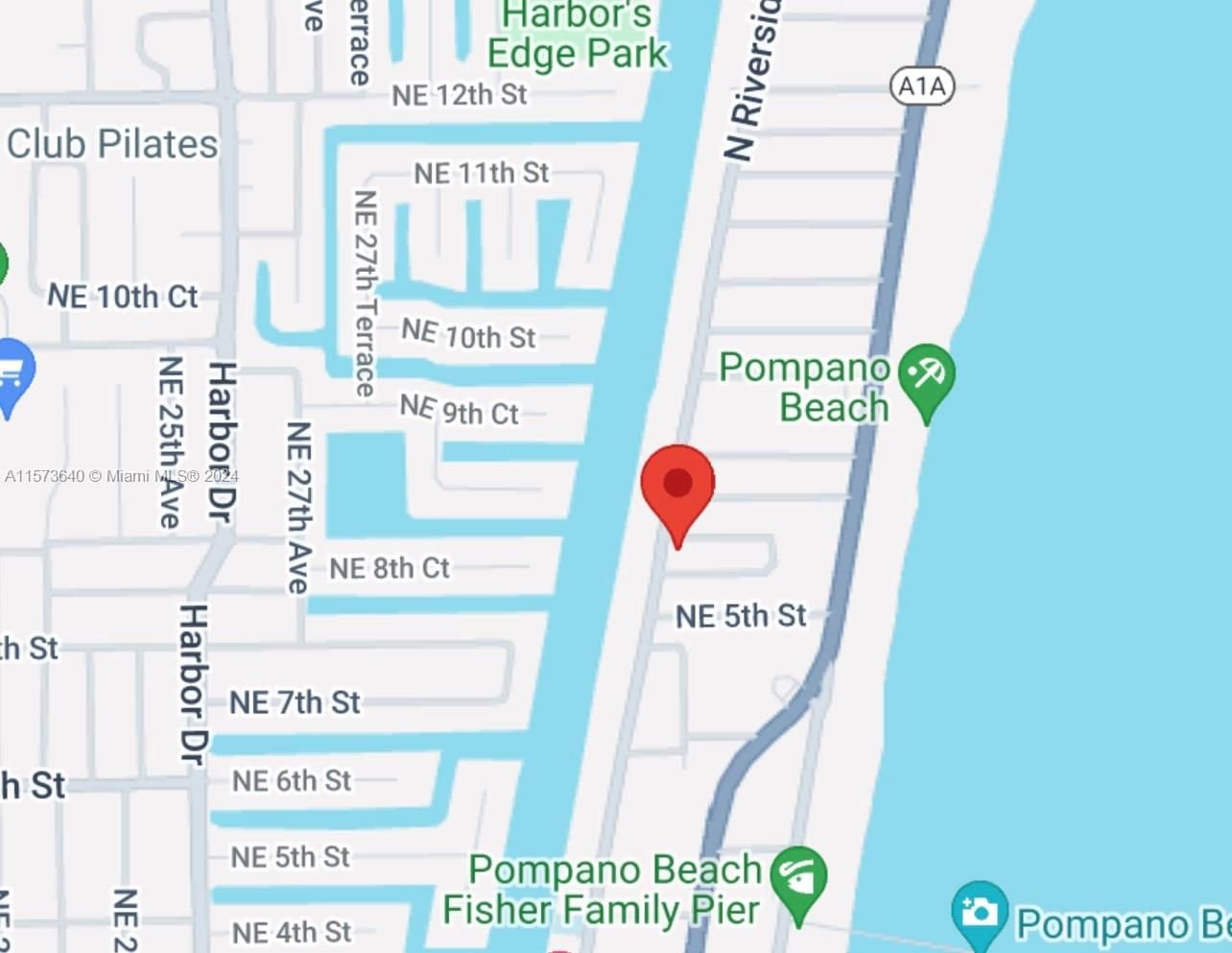 Real estate property located at 518 & 524 Riverside Dr, Broward County, Pompano Beach, FL