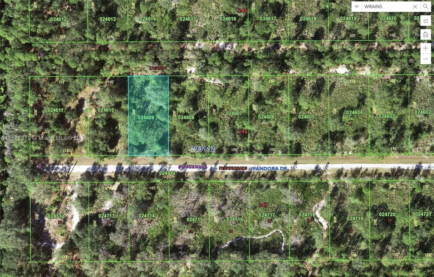 Real estate property located at 0 PANDORA DR, Polk County, INDIAN LAKES ESTATES, Other City - In The State Of Florida, FL