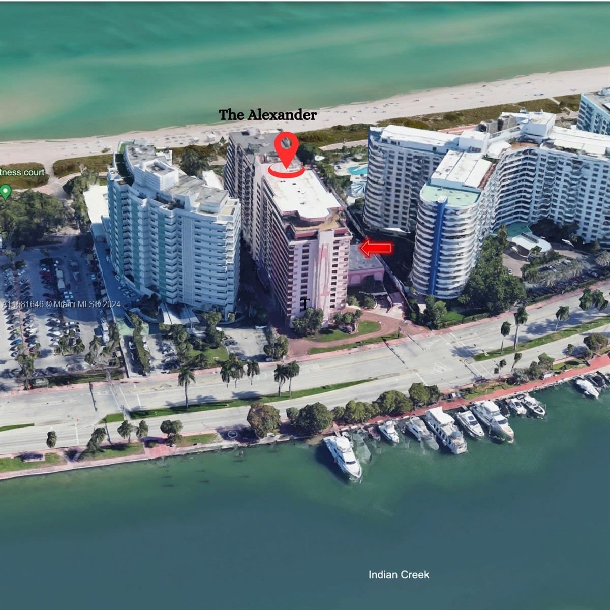 Real estate property located at 5225 Collins Ave #1521, Miami-Dade, THE ALEXANDER CONDO, Miami Beach, FL