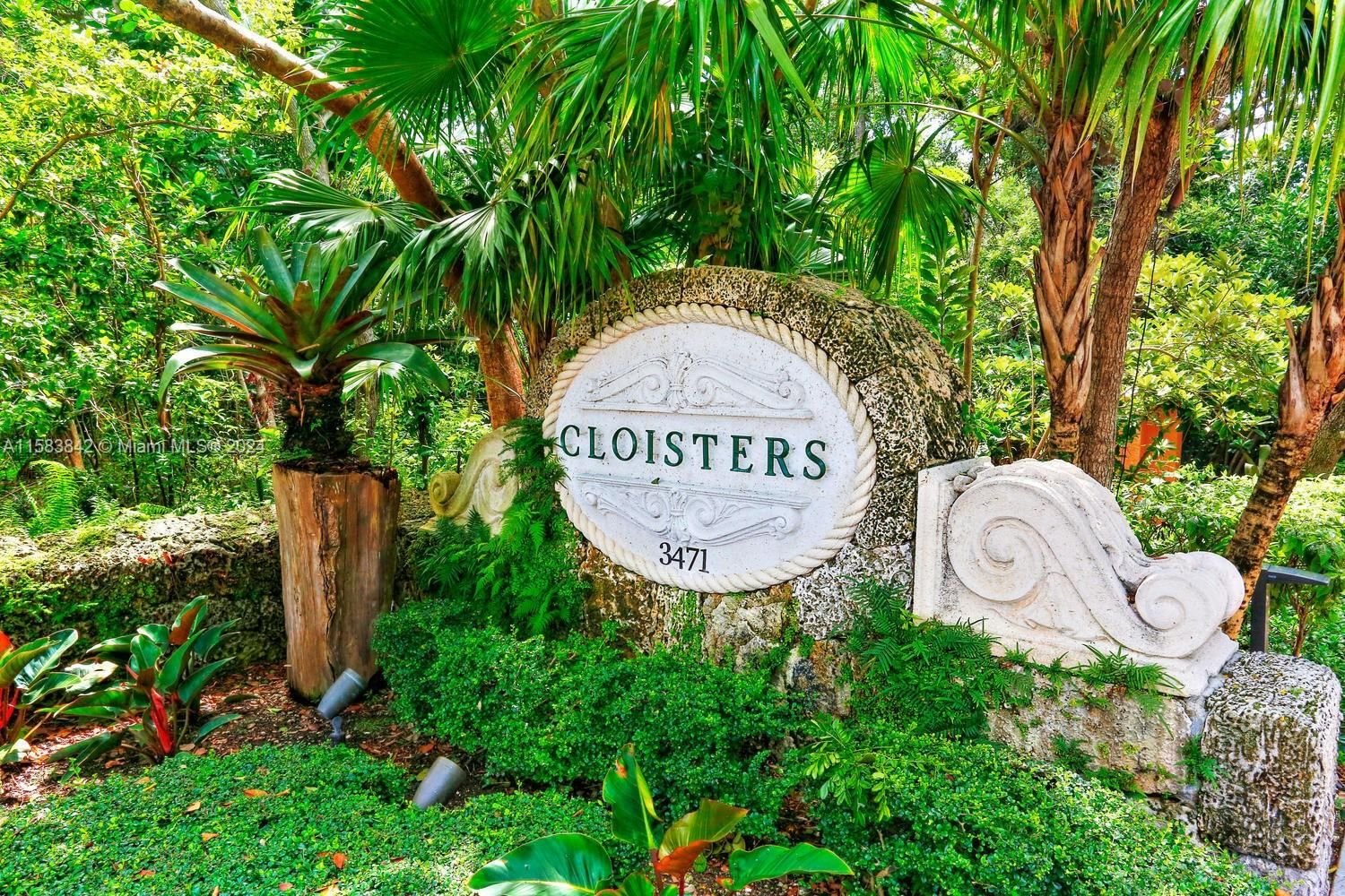 Real estate property located at 3471 Main Hwy #307, Miami-Dade County, CLOISTERS ON THE BAY COND, Coconut Grove, FL