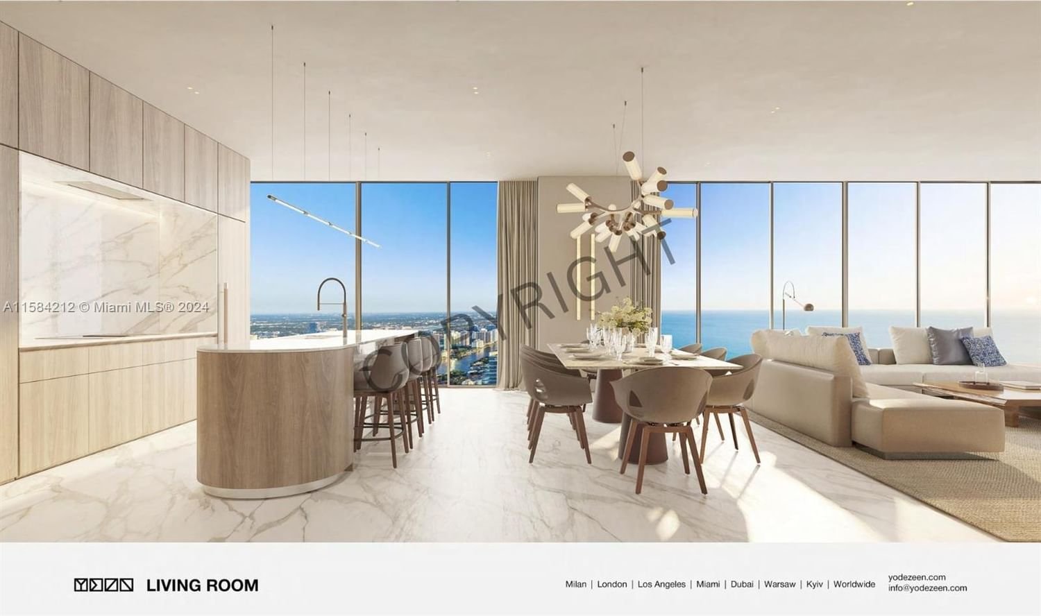 Real estate property located at 18801 Collins Ave #3501, Miami-Dade County, St. Regis Residences, Sunny Isles Beach, FL
