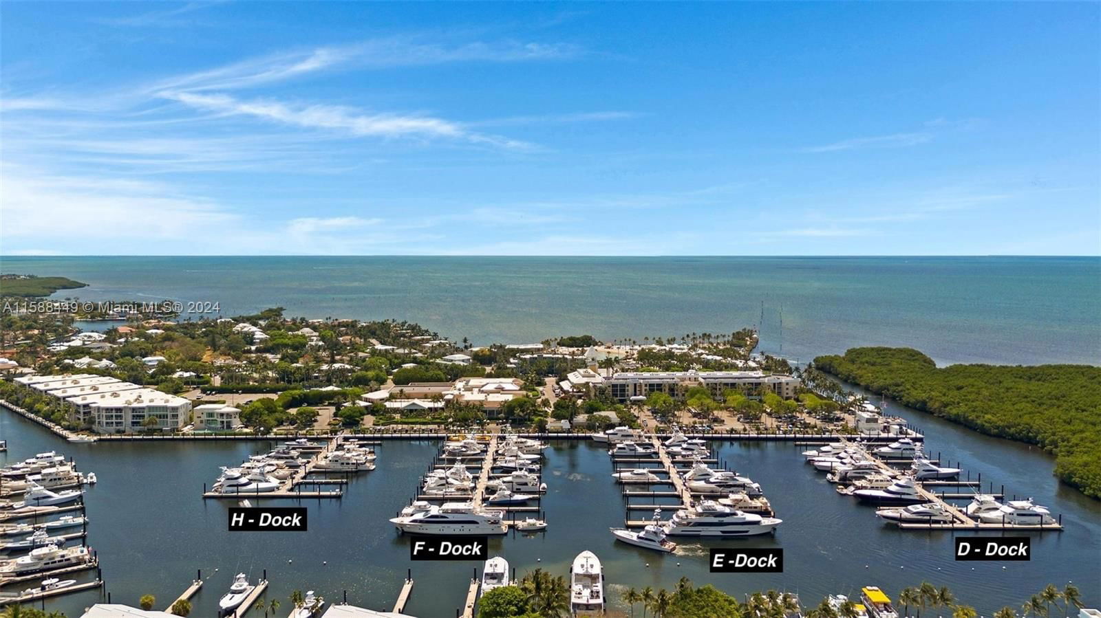 Real estate property located at 201 Ocean Reef Drive HS-19, Monroe County, Ocean Reef Club Marina, Key Largo, FL