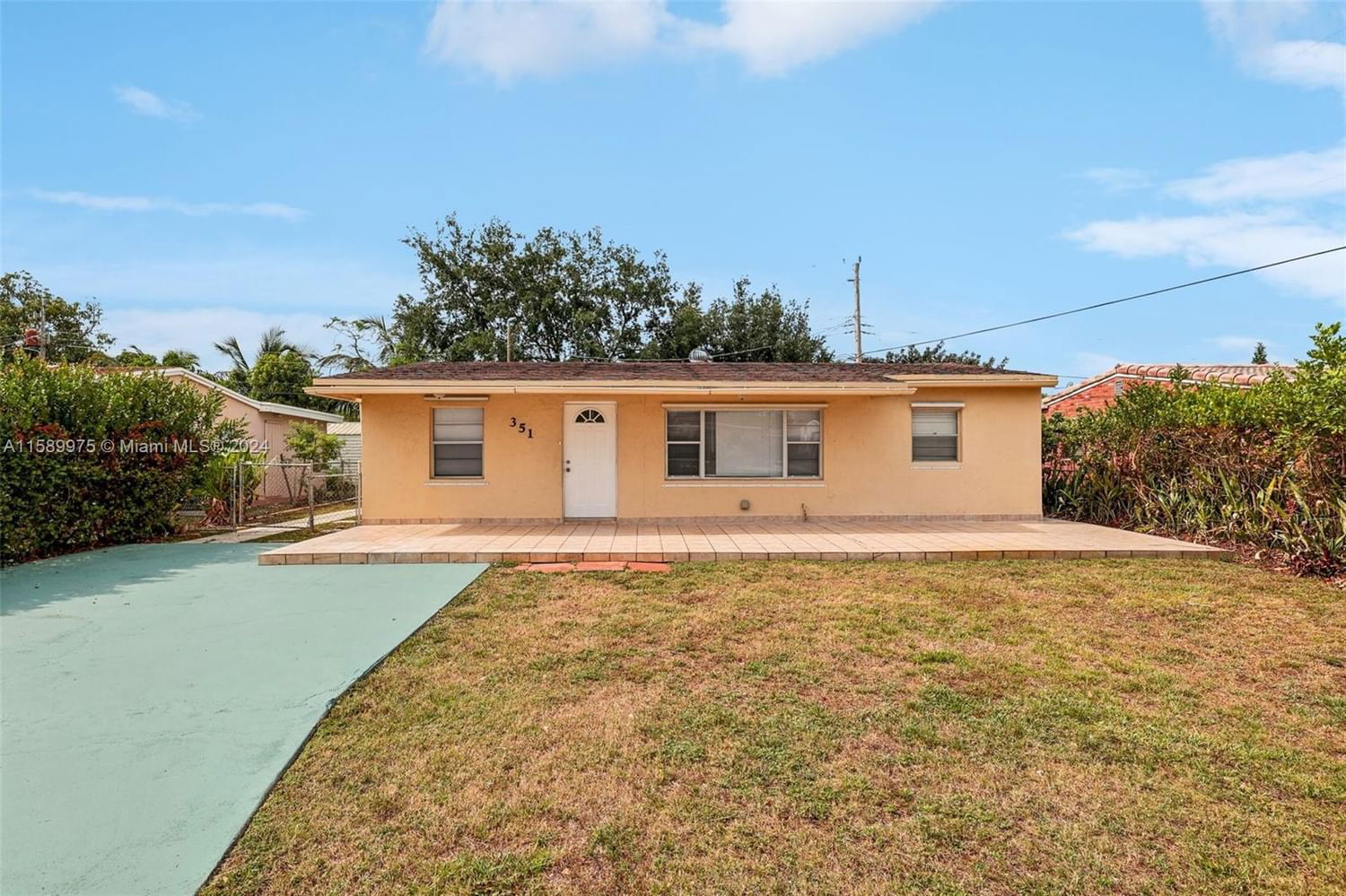 Real estate property located at 351 58th Ct, Broward County, COLLIER ESTATES 1ST ADD, Oakland Park, FL