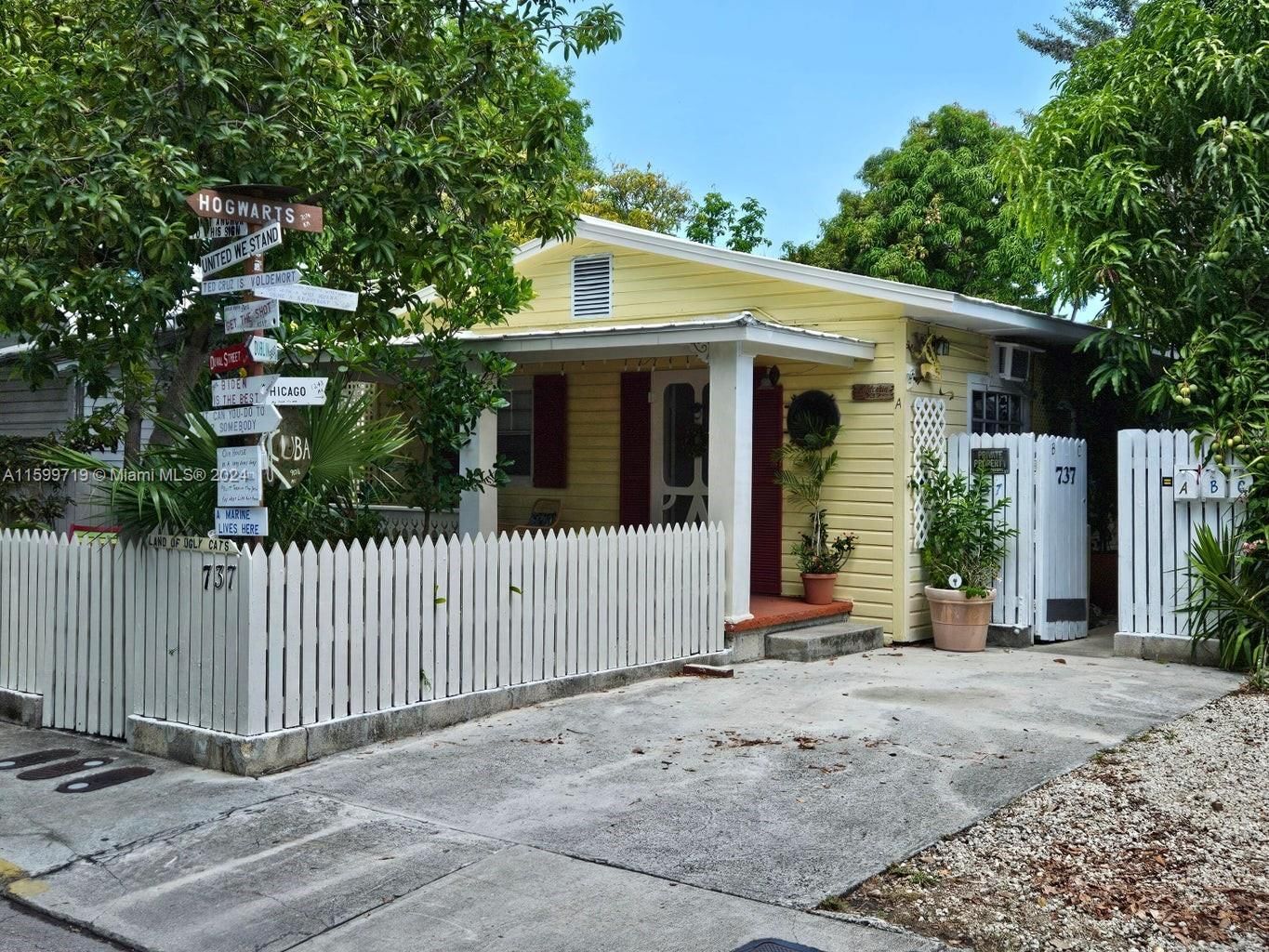 Real estate property located at 737 Olivia Street, Monroe, Old Town - Unlisted, Key West, FL