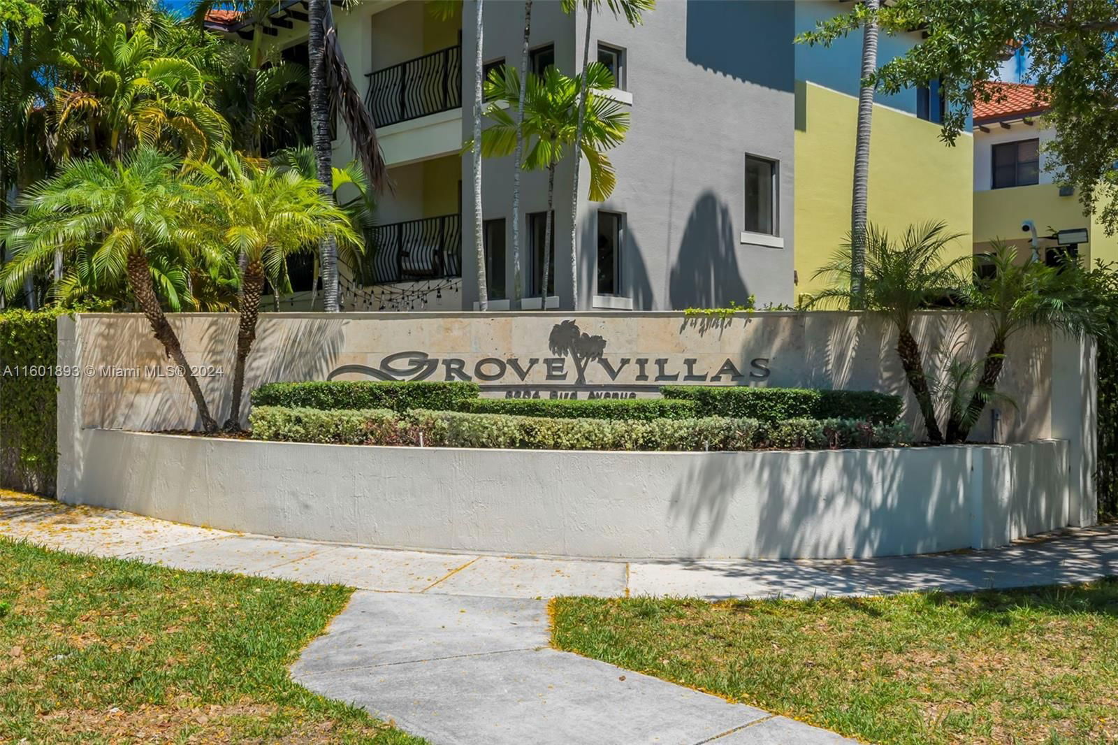 Real estate property located at 3204 Bird Ave #109, Miami-Dade County, GROVE VILLAS CONDO, Miami, FL