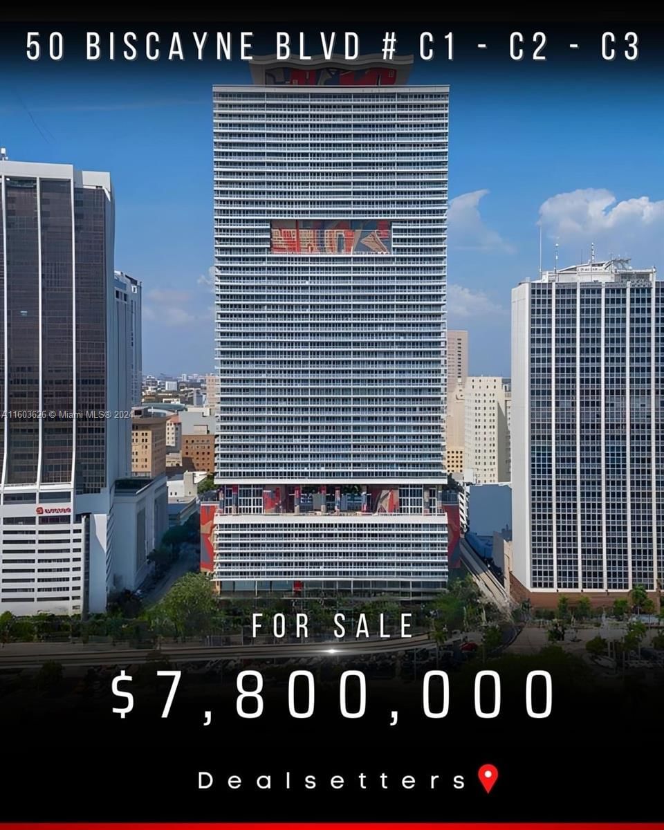 Real estate property located at 50 Biscayne Blvd, Miami-Dade, Miami, FL