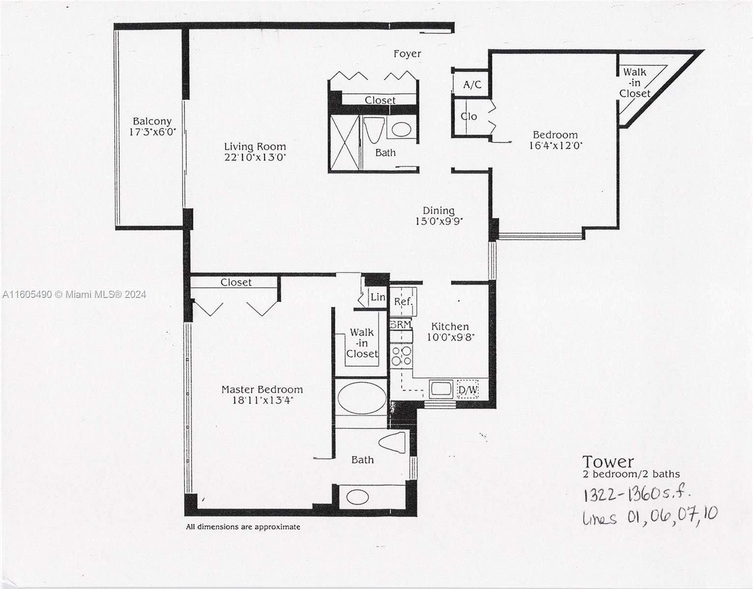 Real estate property located at 18181 31st Ct #406, Miami-dade, Tower At Biscayne Cove Co, Aventura, FL