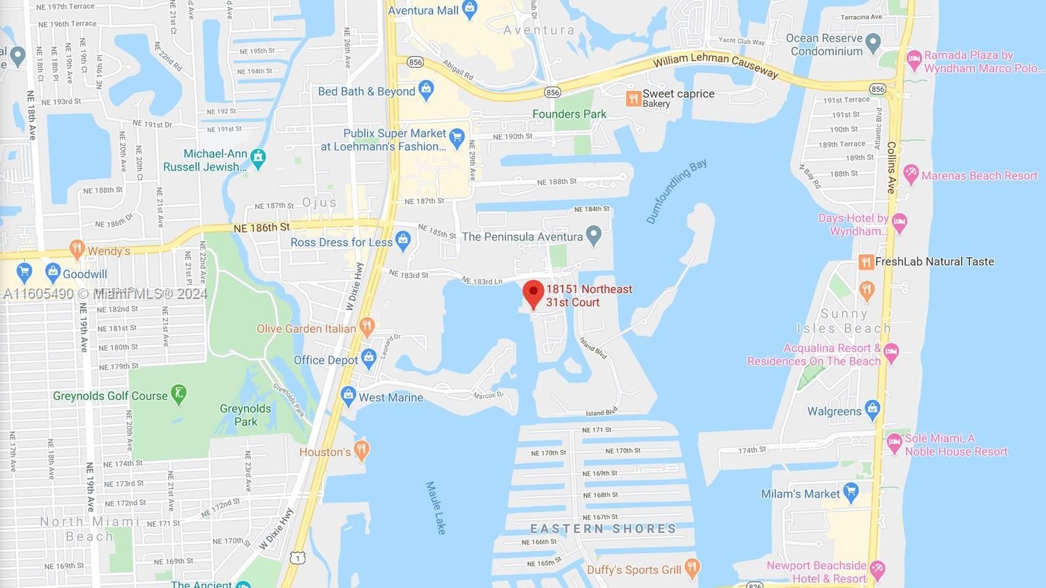 Real estate property located at 18181 31st Ct #406, Miami-dade, Tower At Biscayne Cove Co, Aventura, FL