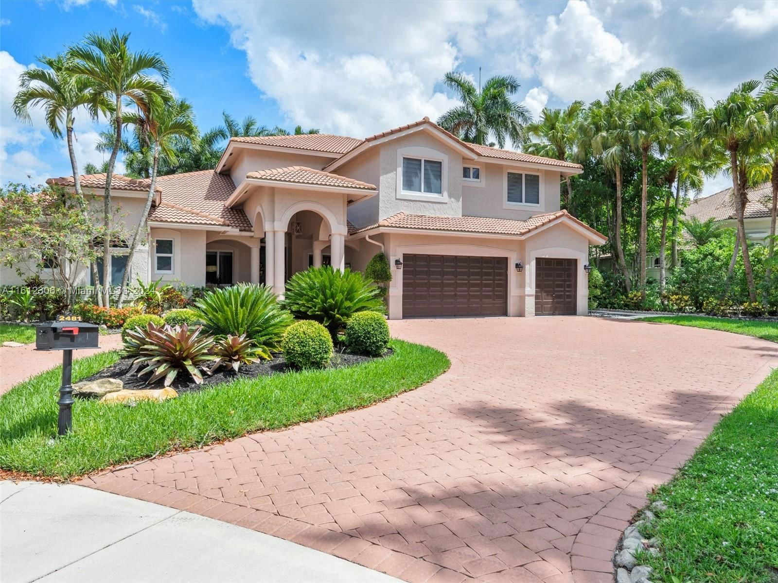 Real estate property located at 2481 Provence Cir, Broward, SECTOR 7 -, Weston, FL