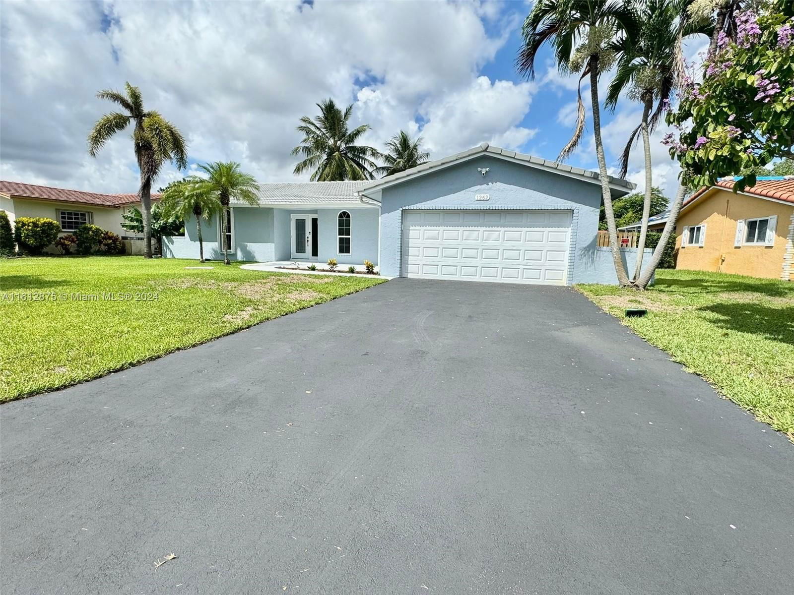 Real estate property located at 1262 84th Dr, Broward, RAMBLEWOOD SOUTH, Coral Springs, FL