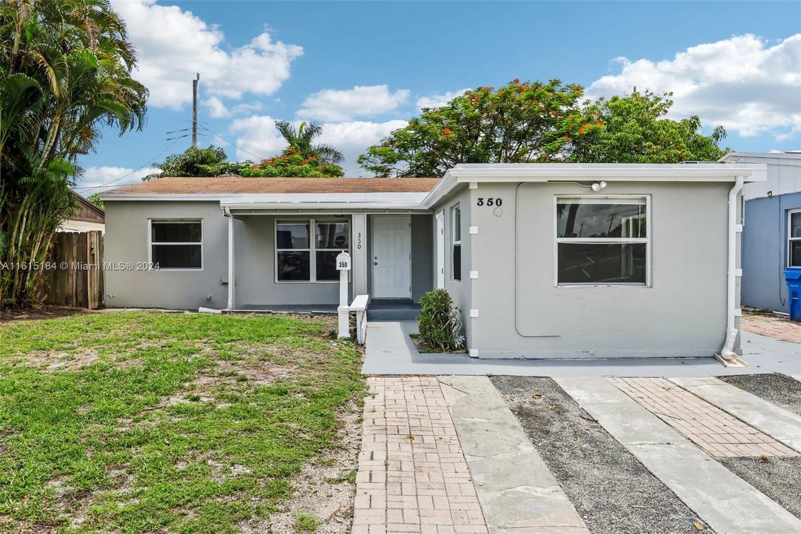 Real estate property located at 350 56th St, Broward County, NORTH ANDREWS TERRACE SEC, Oakland Park, FL