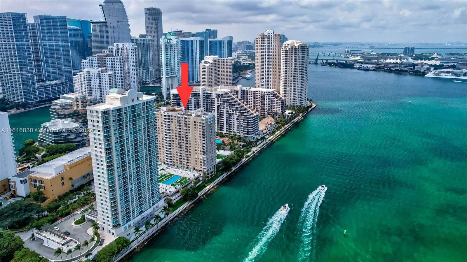 Real estate property located at 770 Claughton Island Dr #614, Miami-Dade County, ISOLA CONDO, Miami, FL