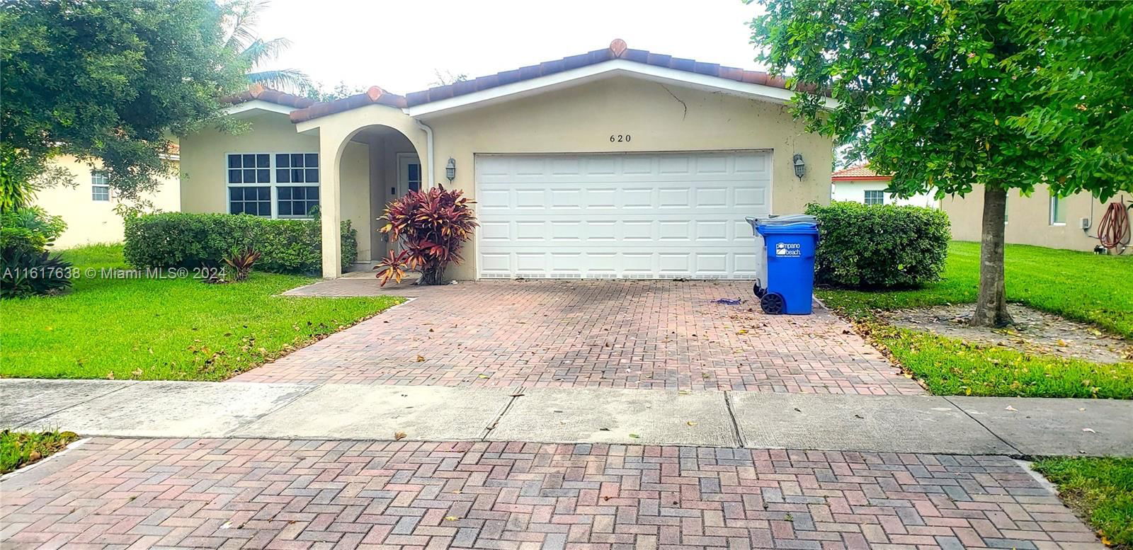 Real estate property located at 620 21st Ave, Broward, POMPANO SPRINGS REPLAT, Pompano Beach, FL