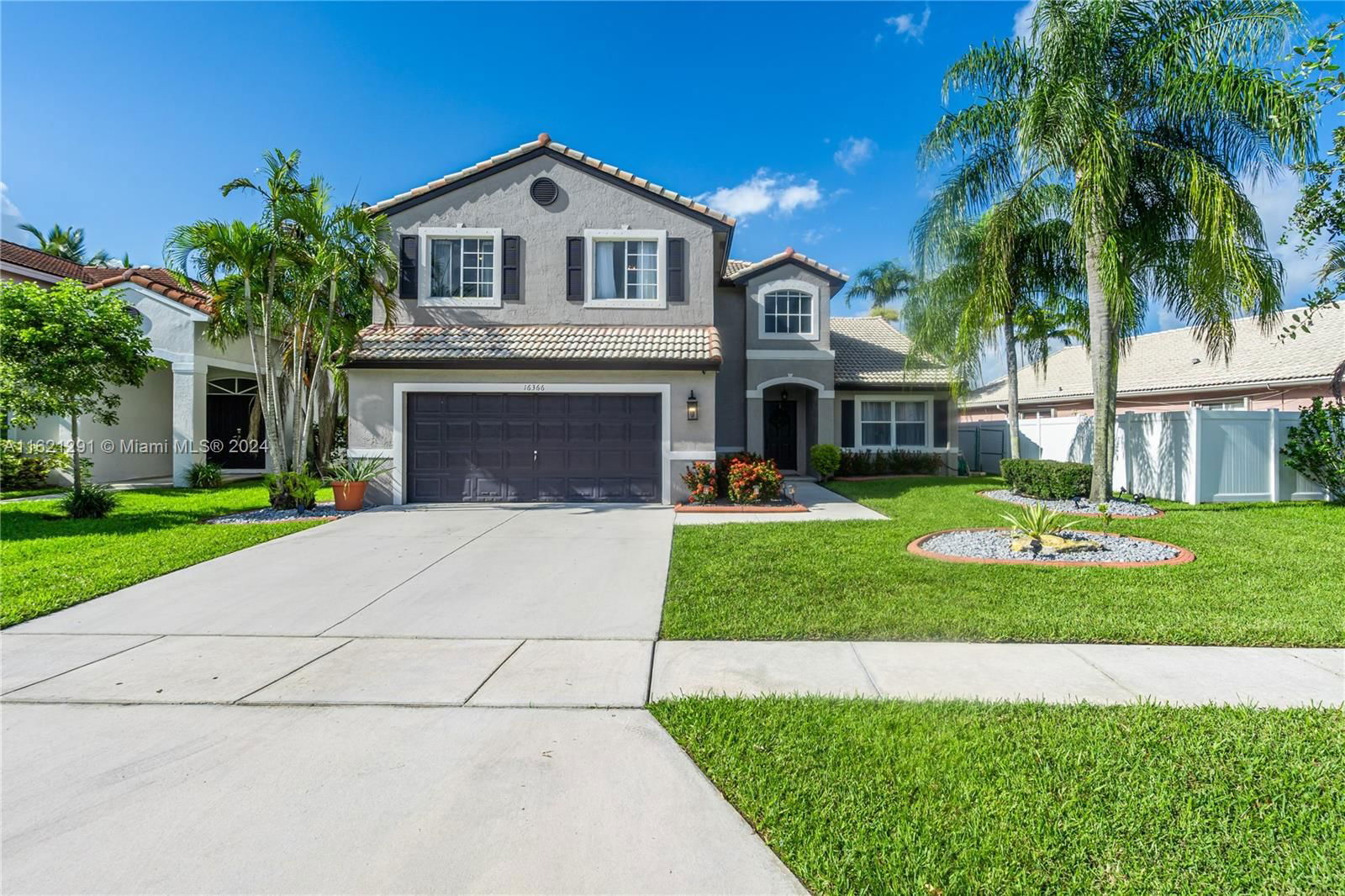 Real estate property located at 16366 2nd Drive, Broward County, HEFTLER HOMES AT PEMBROKE, Pembroke Pines, FL
