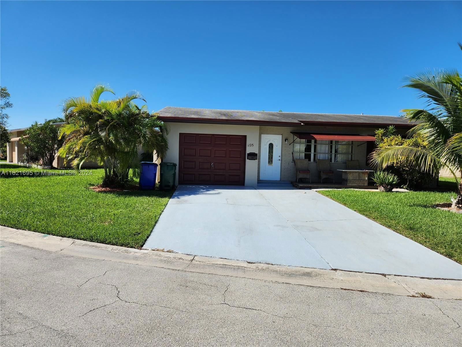 Real estate property located at 1195 66th Ter, Broward County, PARADISE GARDENS 67-37 B, Margate, FL