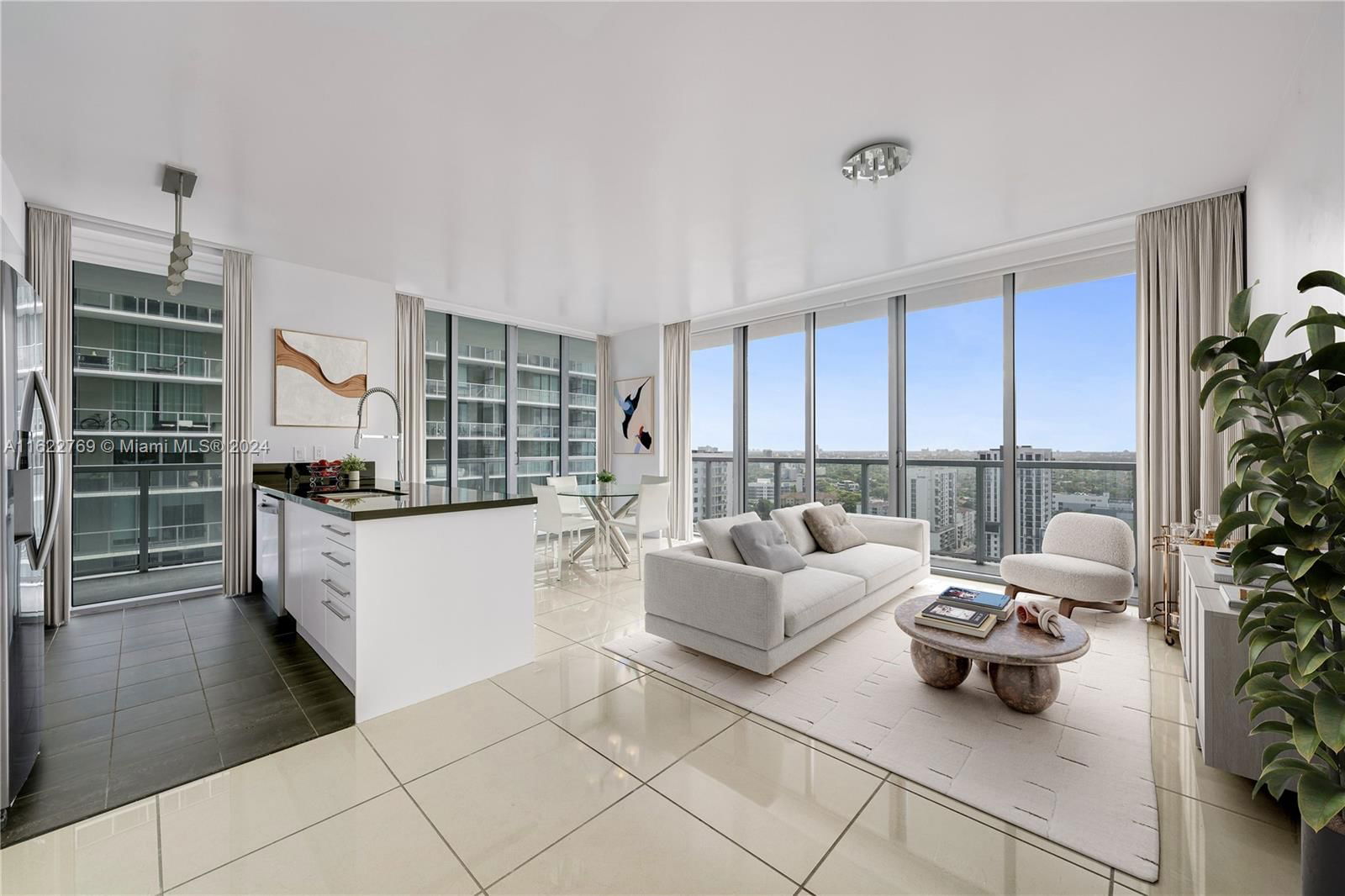 Real estate property located at 1111 1st Ave #2414-N, Miami-Dade, THE AXIS ON BRICKELL II C, Miami, FL