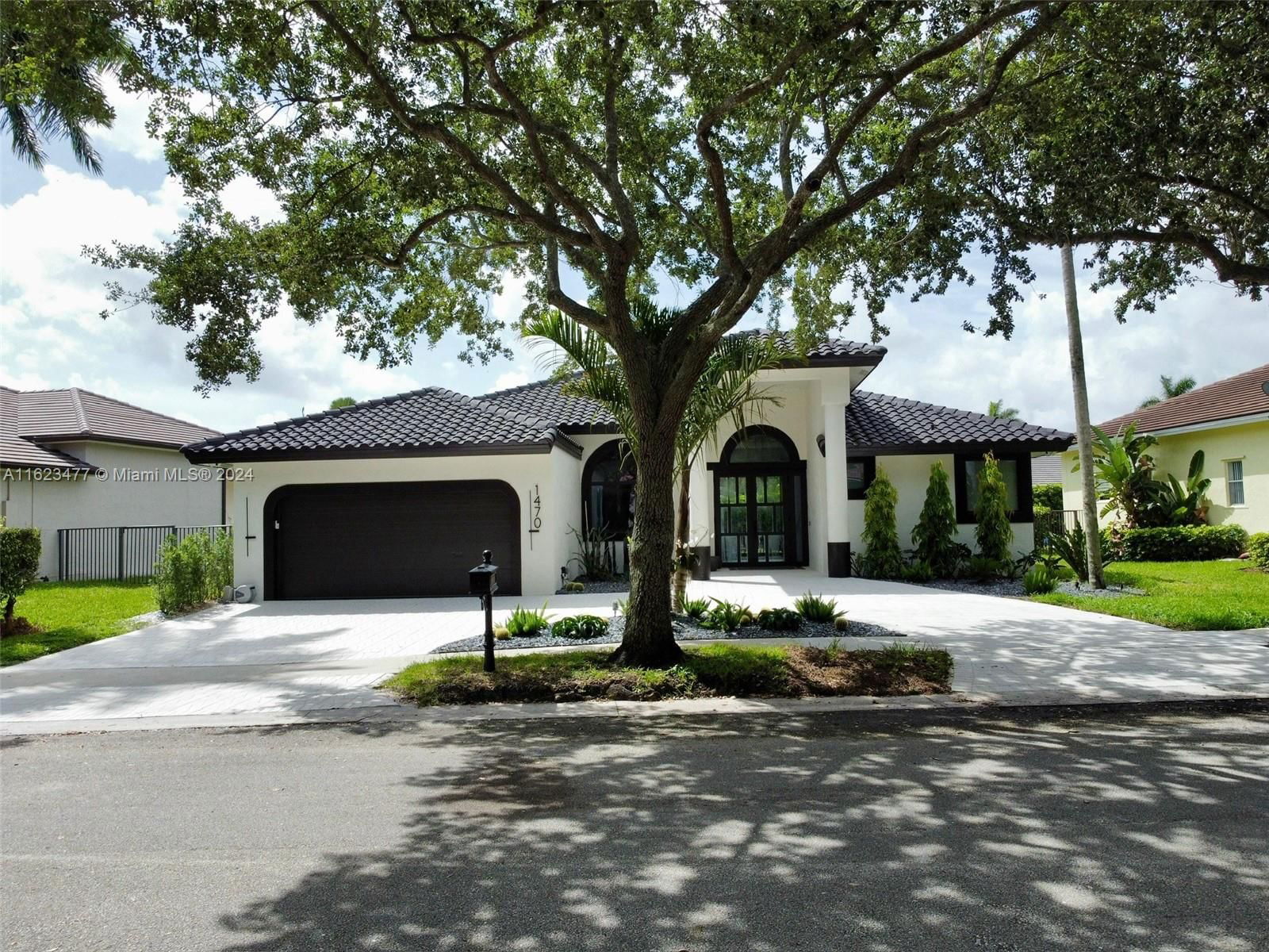Real estate property located at 1470 Lantana Ct, Broward County, SECTOR 6 EAST, Weston, FL