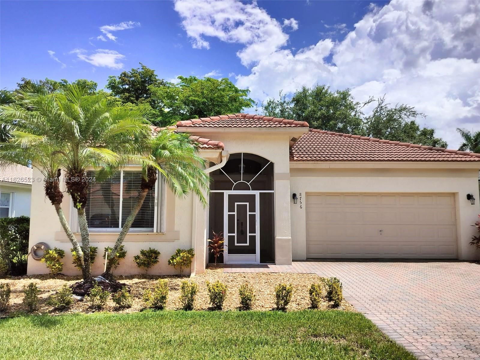 Real estate property located at 8756 Via Tuscany Dr, Palm Beach County, MELROSE PUD PAR D, Boynton Beach, FL