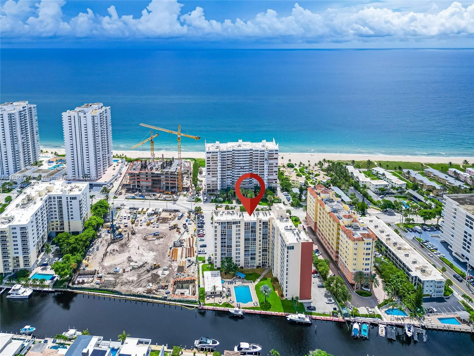 Real estate property located at 1391 Ocean Blvd #805, Broward, Delphi Towers Condo, Pompano Beach, FL