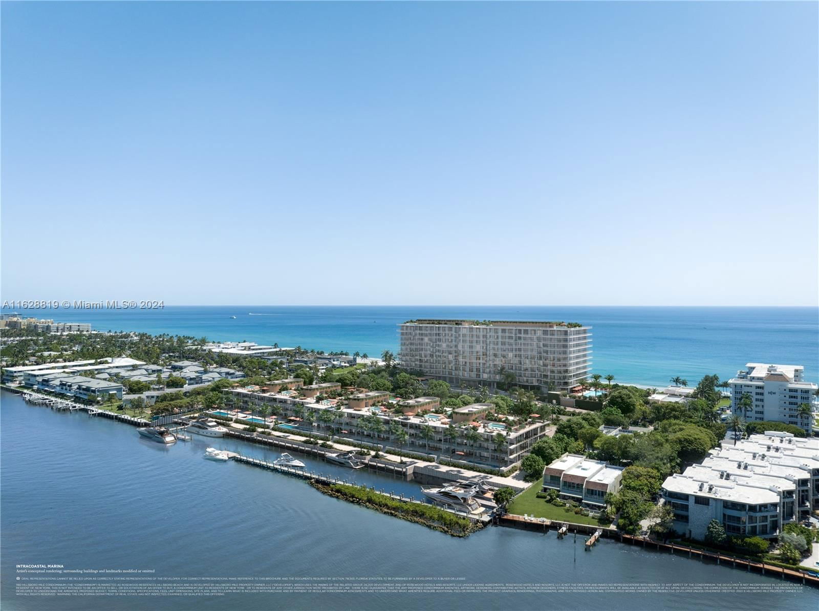 Real estate property located at 1180 Hillsboro Mile #205-I, Broward, Rosewood Residences, Hillsboro Beach, FL